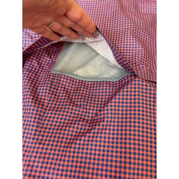 Field & Stream women's button up Nylon vented button up red/blue Nylon SZ XL - Picture 12 of 12